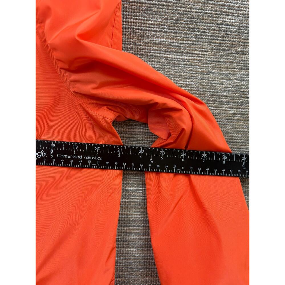 Lauren Ralph Lauren Trench Button Rain Coat Womens Size M Orange Lined - Picture 9 of 9